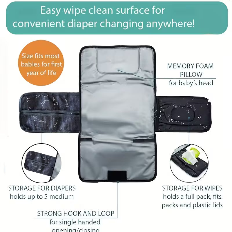 1Pc Portable Diaper Changing Pad