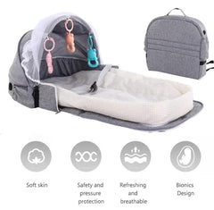 Portable Baby Bed Bag – Safe, Comfortable & Travel-Friendly