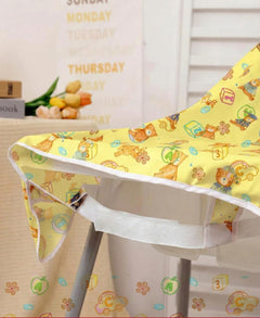 Full-Sleeve Adjustable Baby Bib with High-Chair & Table Cover