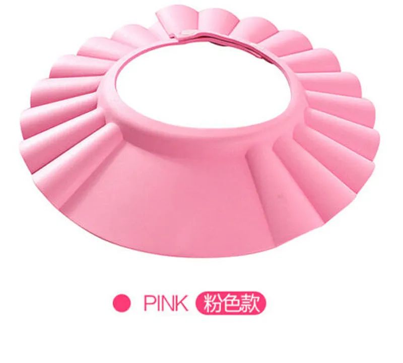 Kids Bath Shower Cap – Adjustable Elastic Shampoo Shield, Baby Hair Wash Protector