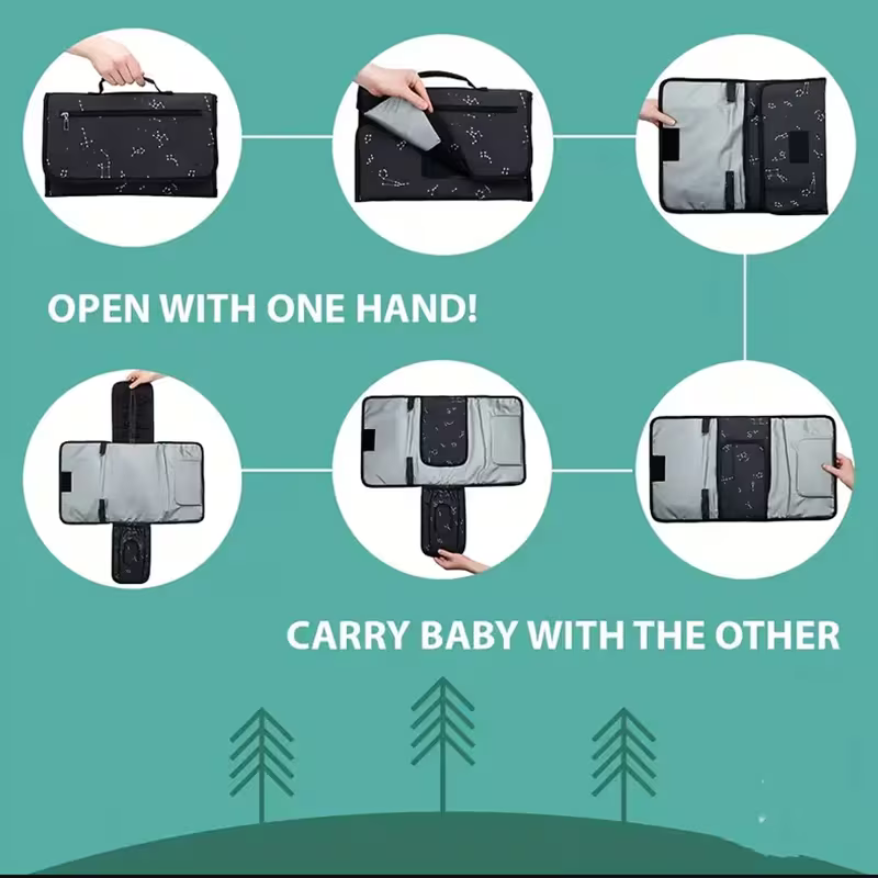 1Pc Portable Diaper Changing Pad