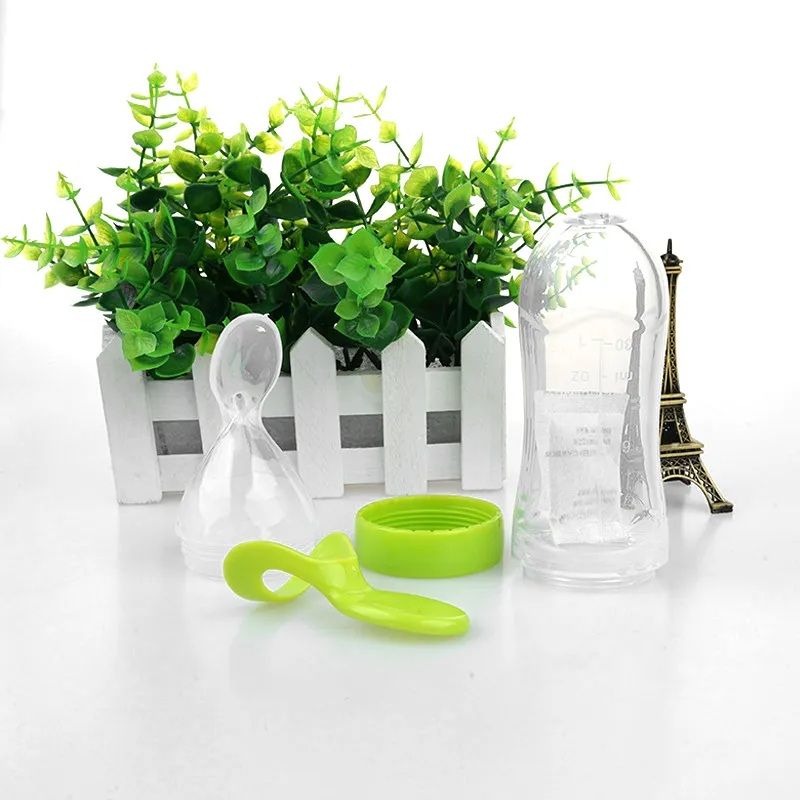 Baby Silicone Spoon Bottle Feeder – Newborn Milk & Food Supplement Feeding Bottle