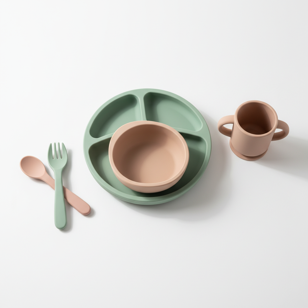 This Food-Grade Silicone Children’s Tableware Set is thoughtfully designed to make mealtime safe, simple, and enjoyable for babies and toddlers. Crafted from high-quality, BPA-free food-grade silicone, it is completely safe for everyday use and gentle on delicate gums and growing teeth. Baby 